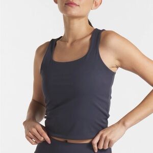 Slim Fit Seamless Tank Top A New Day gray  XL Lightweight Sleeveless Scoop nwt